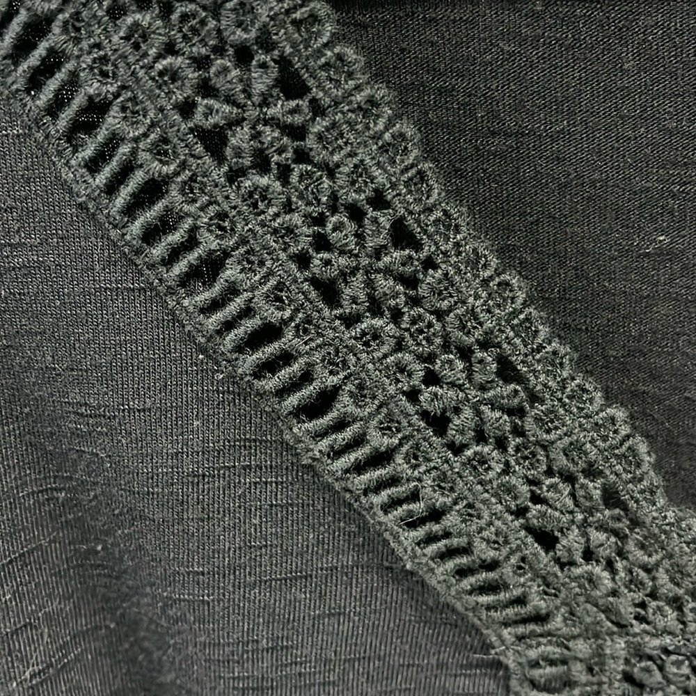 SONOMA Black Sleeveless Dress with Embroidery Embellishments size Medium - Picture 3 of 5